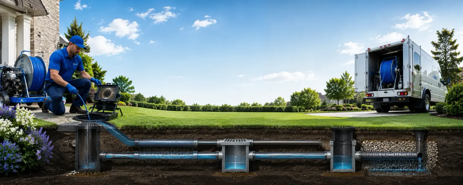 Outdoor drain cleaning information for West Winfield, NY